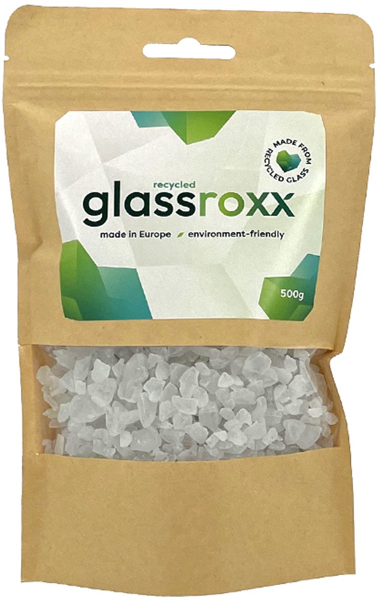 GlassRoxx Large Mat Wit zakje 500gr