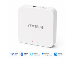 Yemtech Smart Gateway – Smart Home Hub – Bluetooth – Mesh Hub – WiFi 2.4GHz – Tuya Smart Life – Geschikt voor Alexa & Google Home