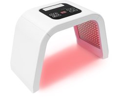NAVOBIZ LED masker lichttherapie - LED gezichtsmasker - lichttherapielamp - gezichtsbehandeling - 7 lichtkleuren - Met timer
