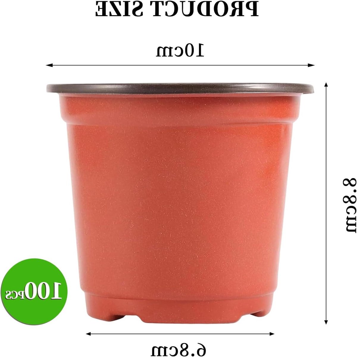 Kweekpotten Set - Plantenbakjes Zaaien - Planten Kweken - Optimale Drainage - 100 Stuks - Bruin