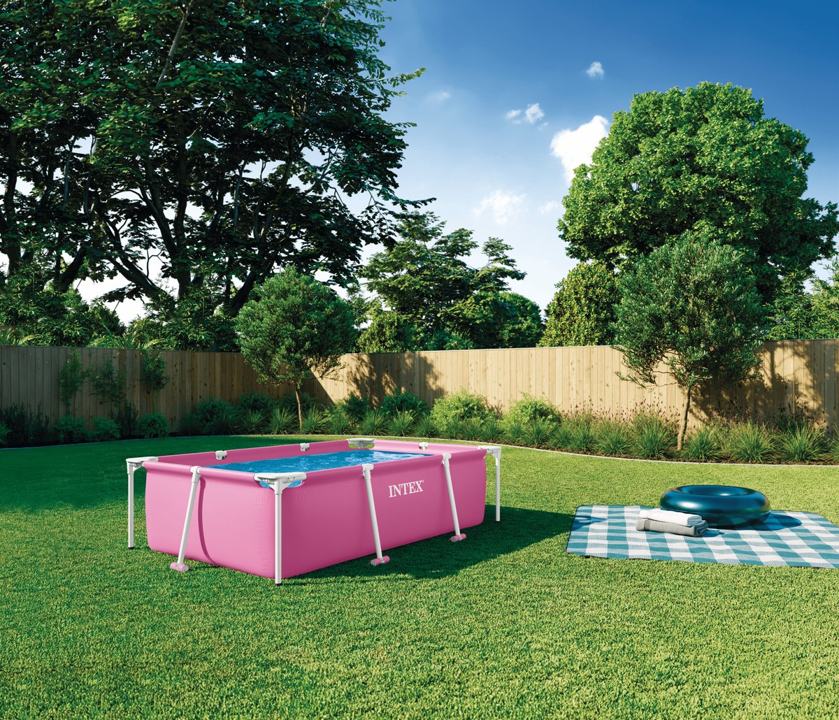 Intex Rechthoekig Opzetzwembad - 220 x 150 x 60 cm kleur roze — afbeelding 4