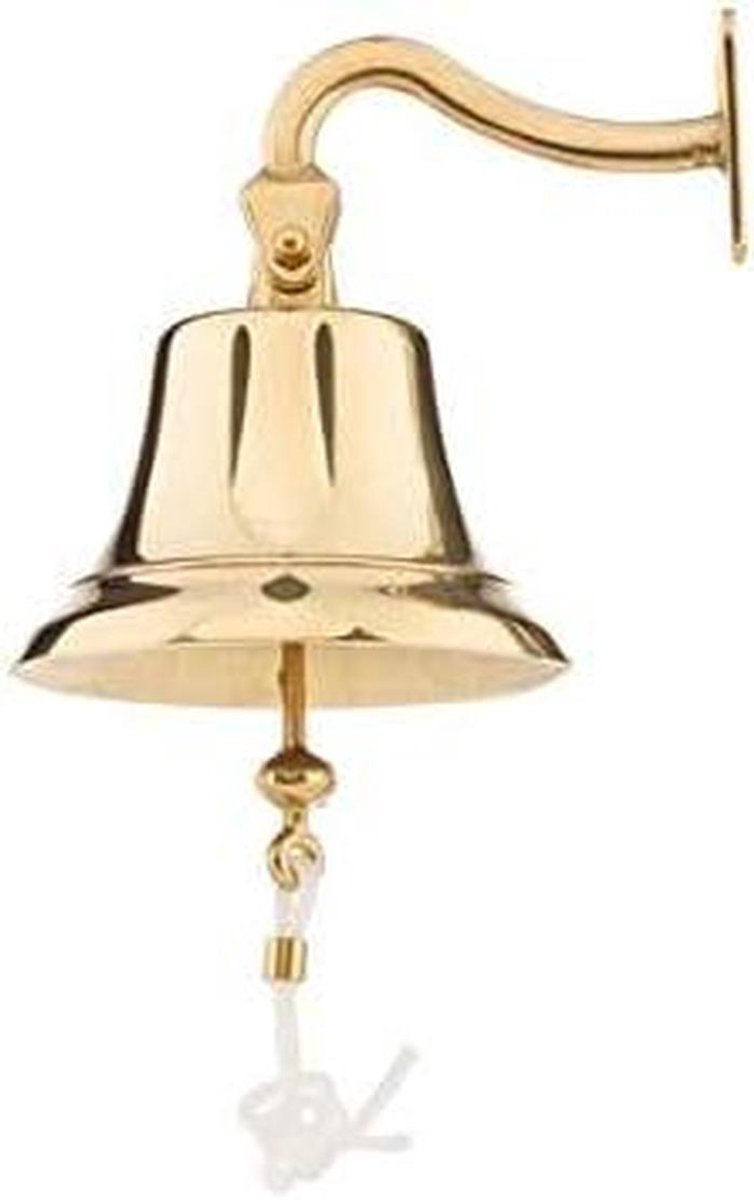 Scheepsbel Messing - Scheepsbel Decoratie - Maritieme Decoratie - Gepolijst Messing - Ø105mm - Messing
