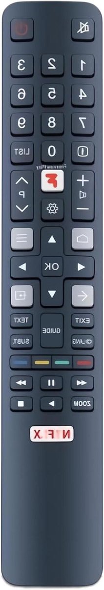 Afstandsbediening - TV Bediening - Televisie Bediening - Directe Werking - Niet van toepassing - Zwart