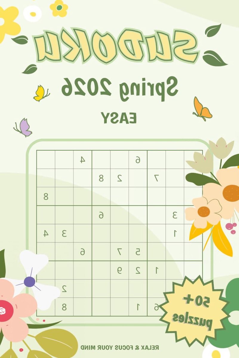 Puzzelboek Sudoku - Hersenkrakers - Ontspanning - Grote letters - 6x9 Inch - Niet gespecificeerd