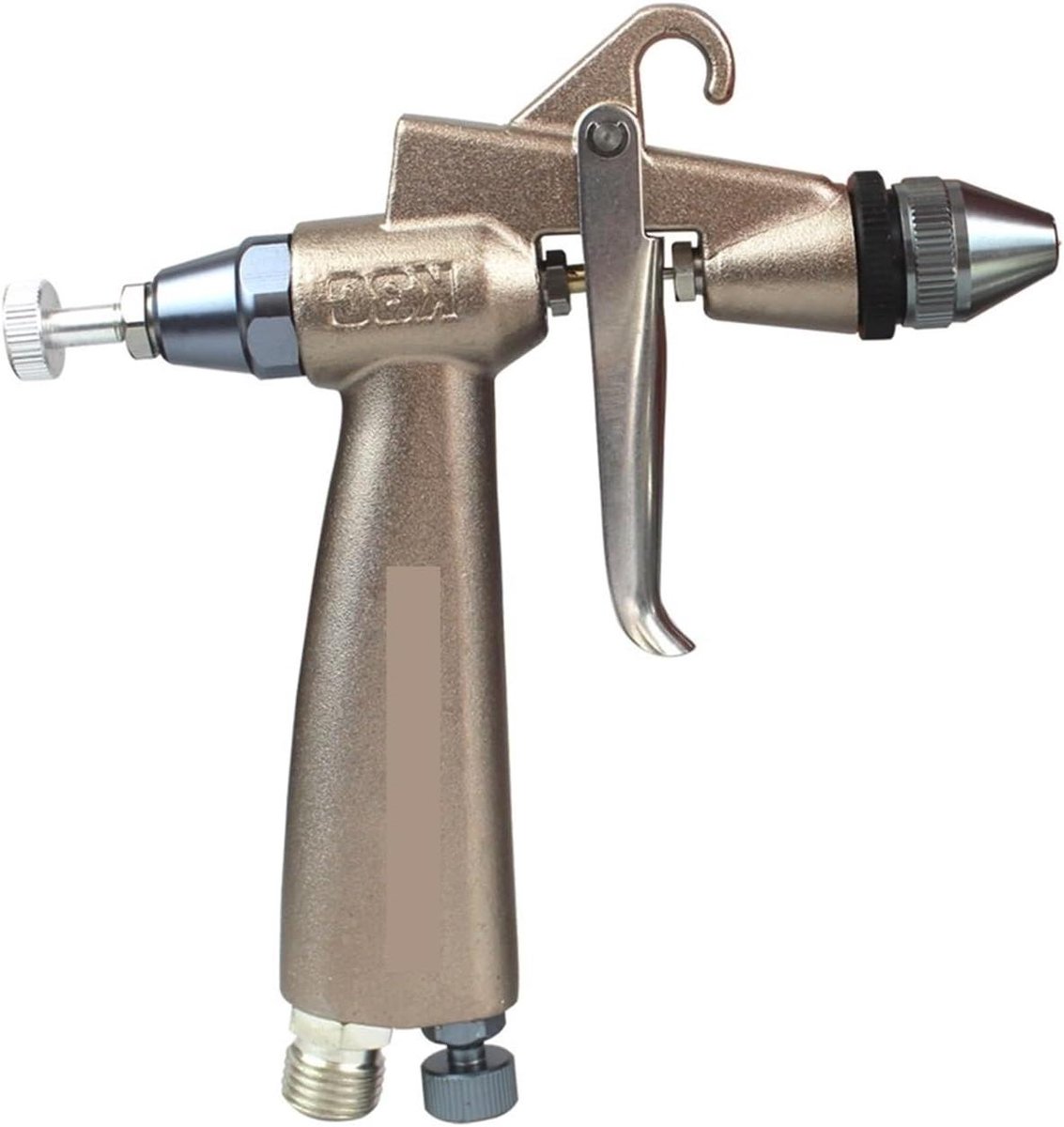 Spuitpistool - Precisie spuit - Modelbouw schilderen - 03 mm mondstuk - 140 ml beker - Zilver