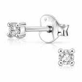 La Rosa Princesa Mini Oorknoppen Zirkonia Steentjes Zilver | 2mm