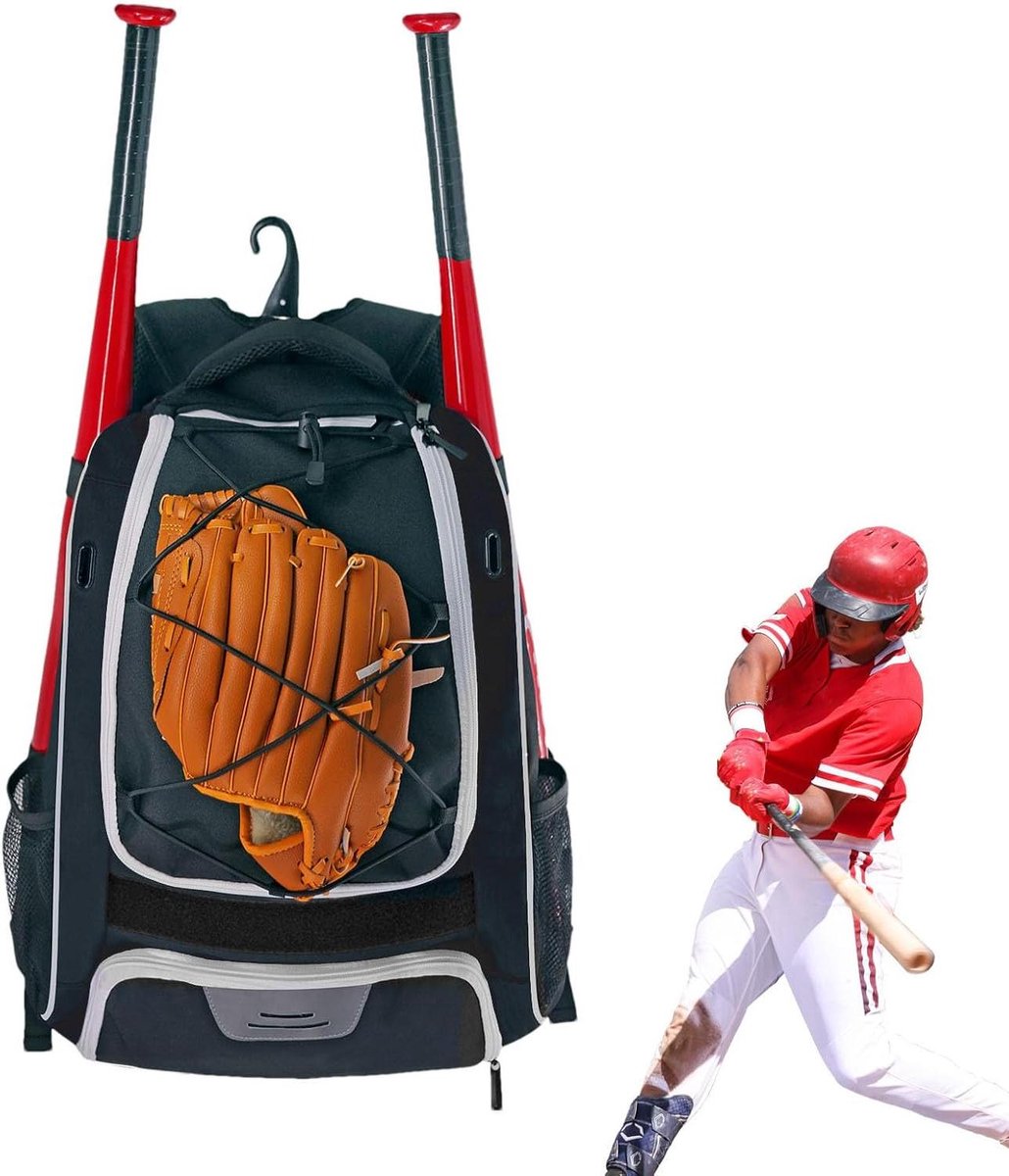 Sportuitrusting Tas - Sportrugzak - Sporten Organiseren - Apart Schoenenvak - 45 cm - Zwart