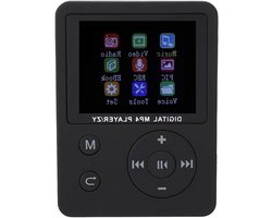 MP3 MP4 Speler - Muziekspeler Media Player - Muziek Luisteren - Draagbaar Kleurenscherm - 1.8 Inch Scherm - Zwart