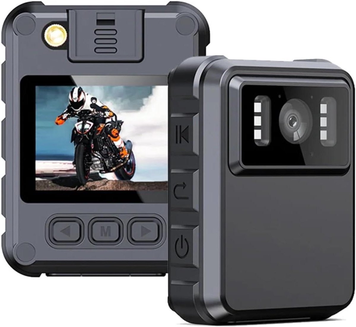 Draagbare Camera - Beveiligingscamera Mini - Veiligheid Vastleggen - Infrarood Nachtzicht - 1080p HD - Zwart