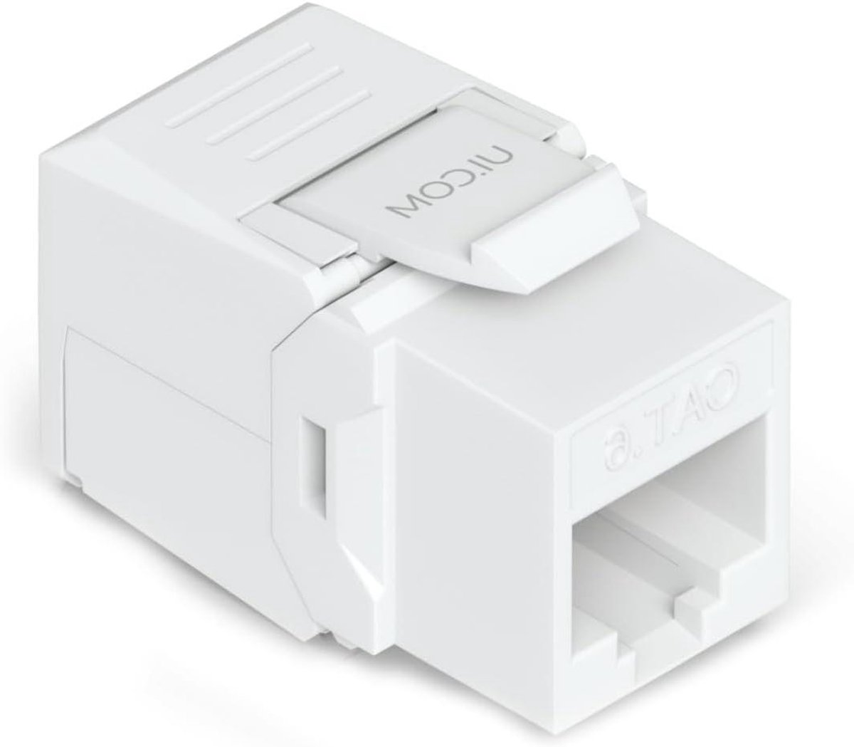 Keystone Jack - Ethernet Connector - Netwerk Installatie - Cat 6 Standaard - 12 Stuks - Wit