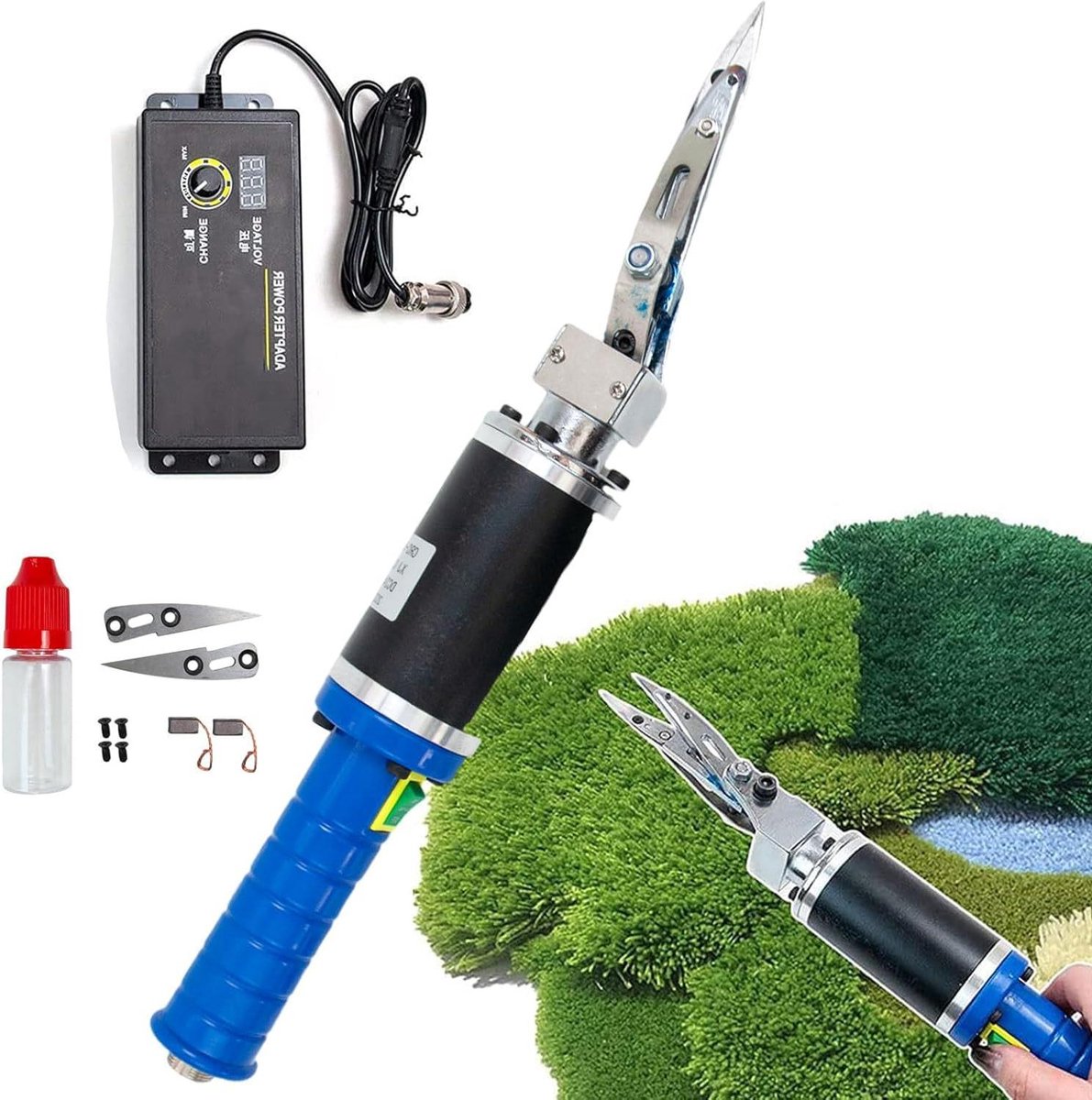 Elektrische Tapijtschaar - Tuftpistool Trimmer - Handwerk Projecten - Instelbare Snelheid - 43 cm Lengte - Zwart