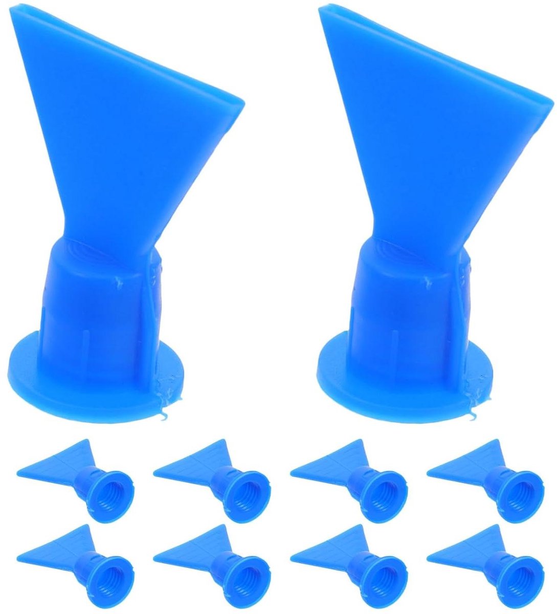 Kitspuitmonden Set - Golfvormige Nozzles - Precieze Afdichting - Anti-verstopping Technologie - 10 Stuks - Blauw
