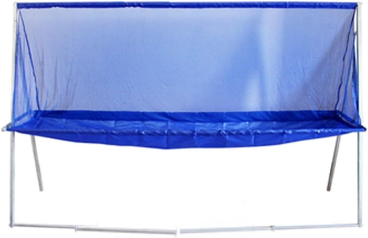 Tafeltennisbal Vangnet - Pingpong Oefennet - Efficiënt Trainen - Verzamel Ballen Snel - 142 x 210 x 50 cm - Blauw