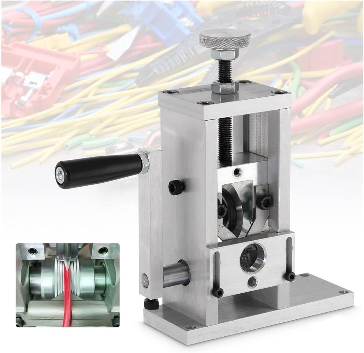 Handmatige Draadstripper - Kabel Stripmachine - Schroot Recyclen - Verstelbare Messen - 1-70 mm - Zilver