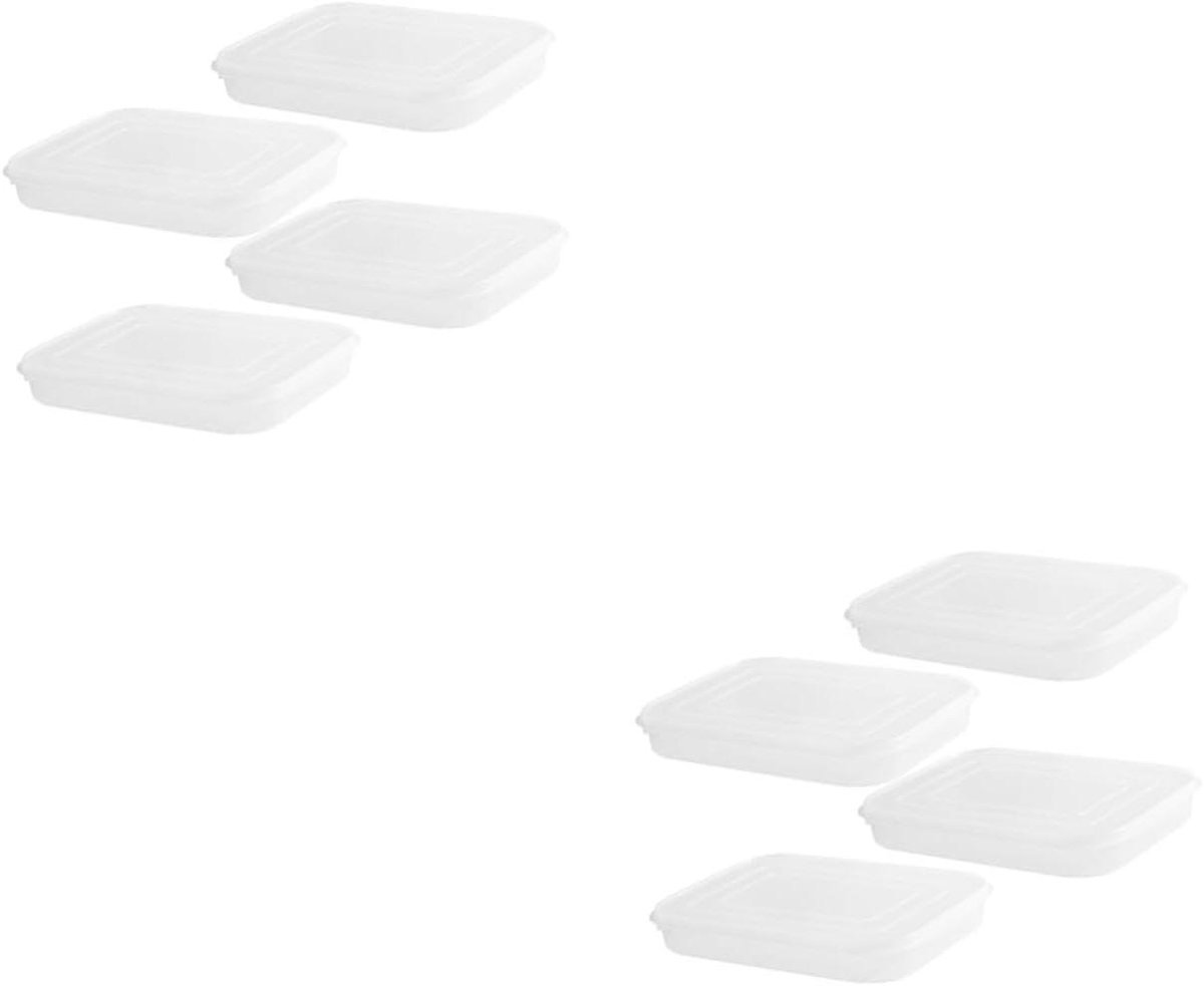Koelkast Organizer Bakken - Voedselbewaardoos Opbergcontainers - Keuken Organiseren - Stapelbaar en Transparant - 24.5x18.5x3.5CM - Transparant