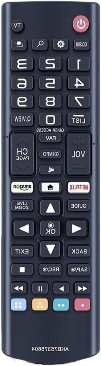 Universele Afstandsbediening - TV Bediening - Televisie Bediening - Alle Modellen Compatibel - 1 Stuk - Zwart