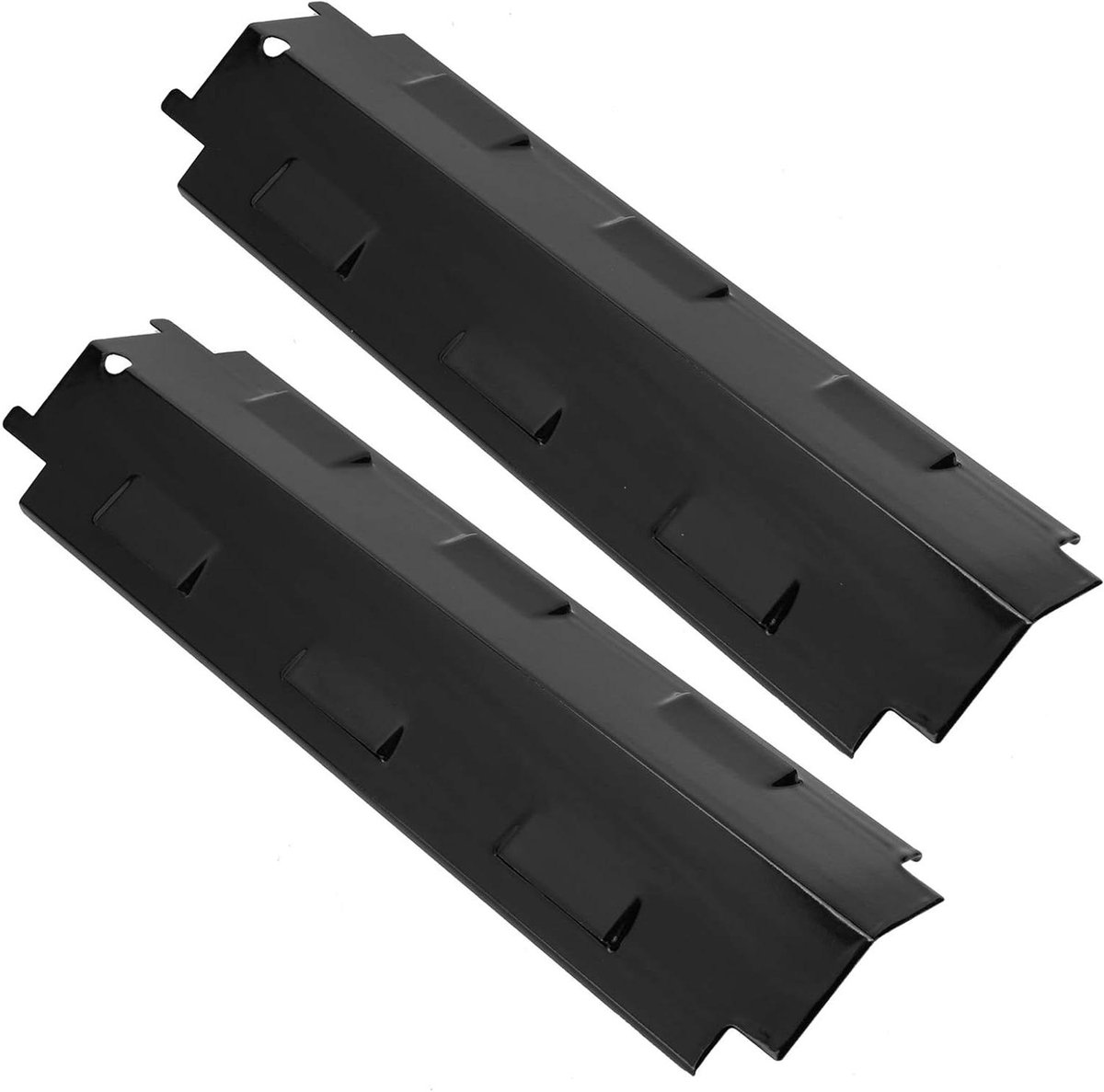 Grill Warmteplaten BBQ Onderdelen Barbecue Onderhoud Roestvrij Staal 37 x 11 cm Zwart