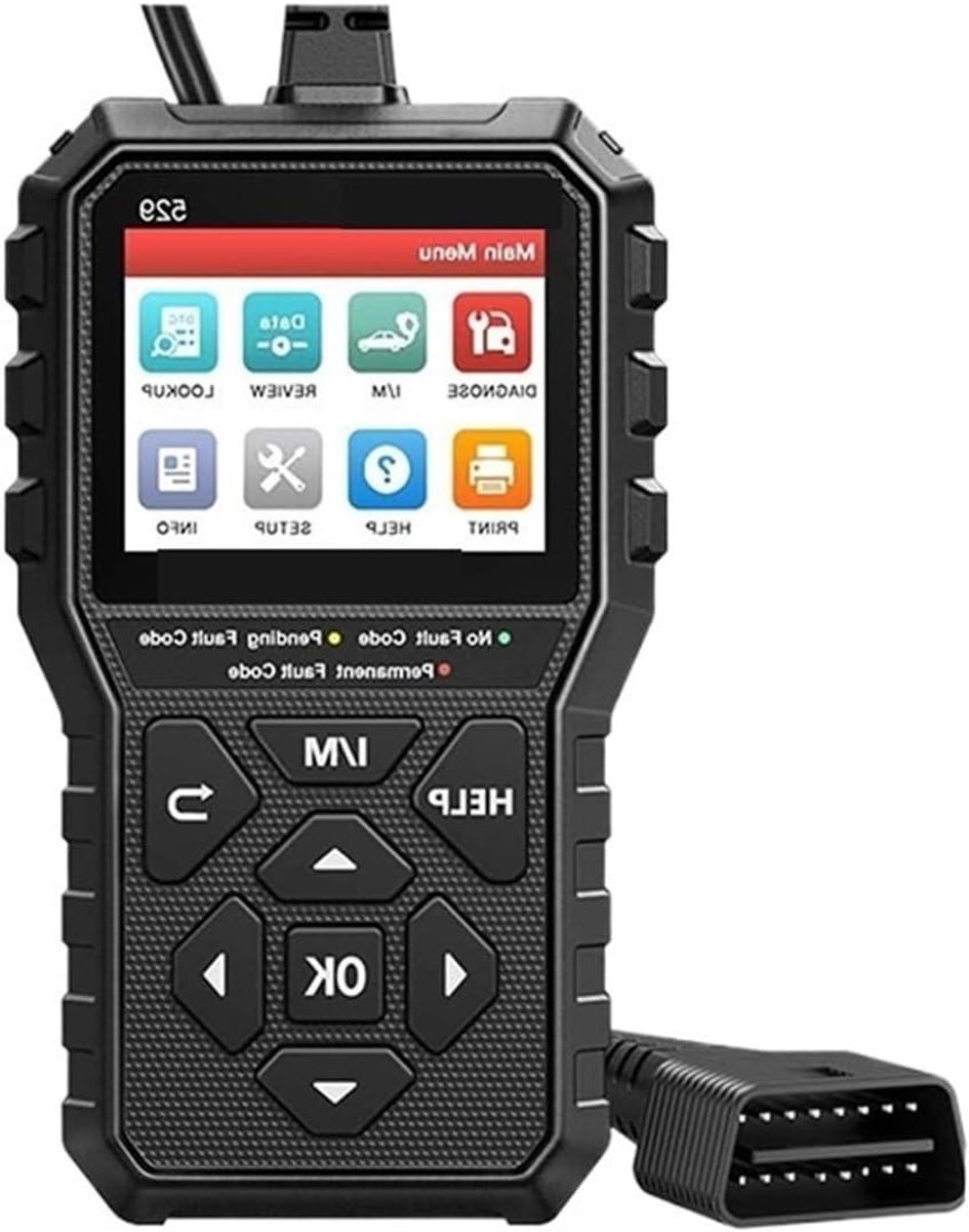 Auto Diagnostisch Hulpmiddel - OBD2 Scanner - Foutcodes Lezen - Universele Pasvorm - 10 cm - Zwart
