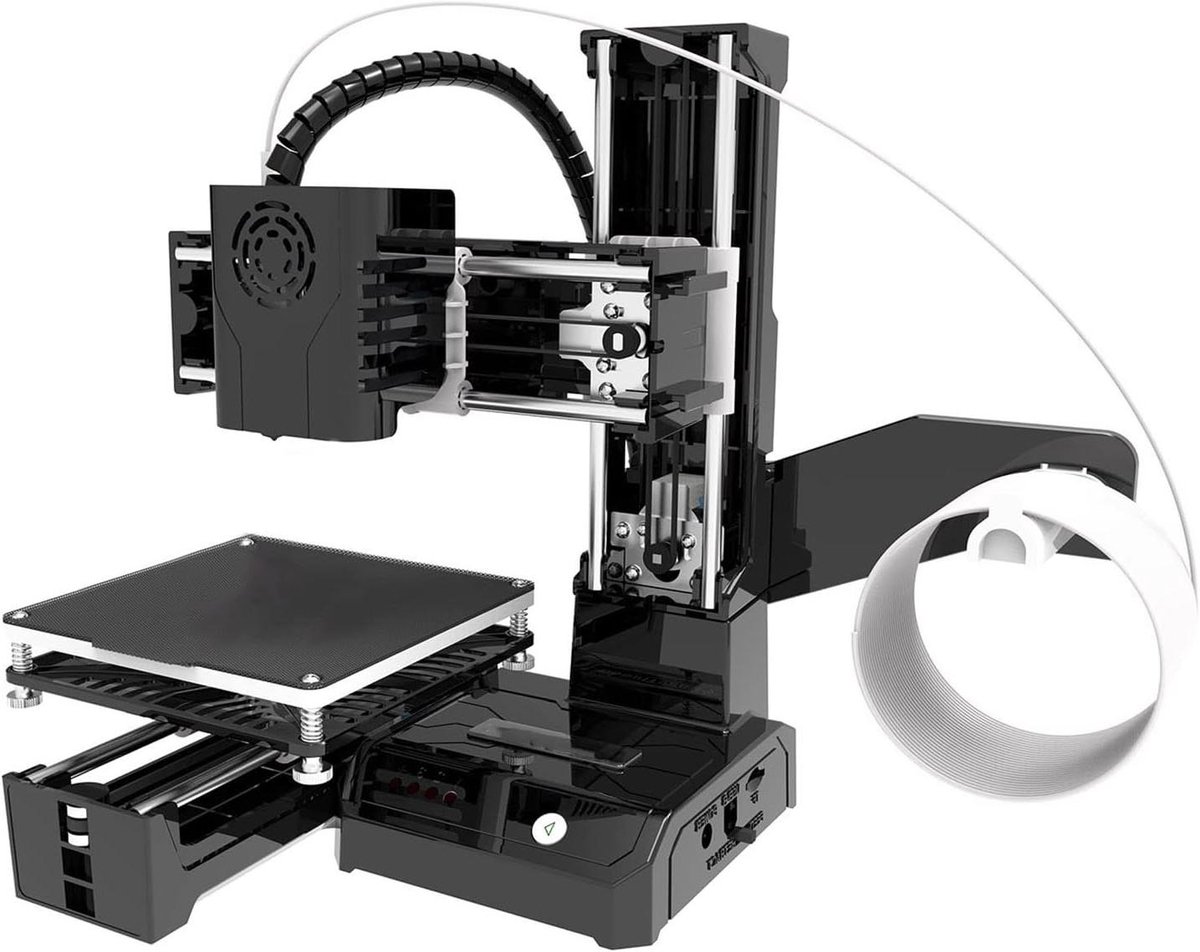 Mini 3D Printer - Desktop Printer - Hobby Projecten - Eenvoudige Montage - 10x10x10cm - Zwart