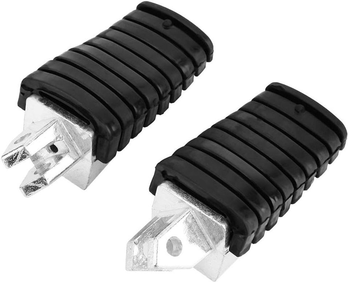 Motorvoetsteunen Set - Aluminium Steunen - Veilig Rijden - Antislip Rubber - 508 Gram - Zwart
