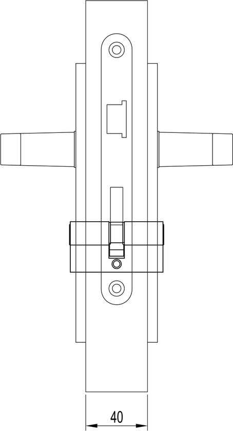 Slotman Solutions Profielcilinder – 30/30 mm – Zilver – Inclusief 3 Sleutels – Deurcilinder