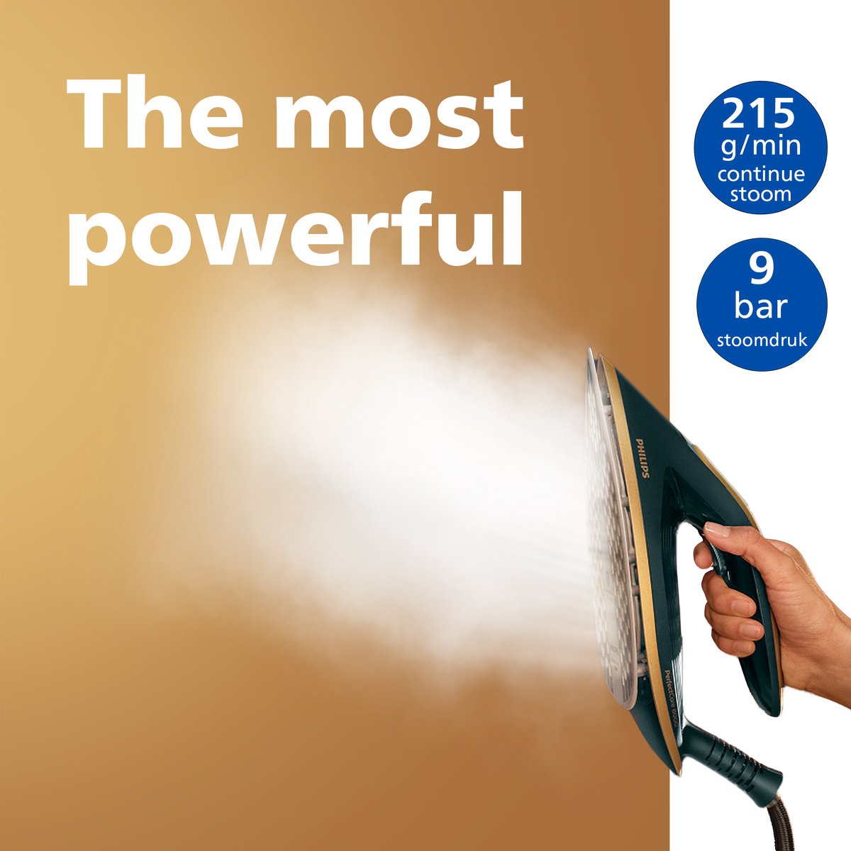 Philips PerfectCare 8000 Serie Stoomgenerator – Tot 210 g/min TurboPower Stoom - 750 g Stoomstoot - Geen Schroeiplekken (OptimalTEMP) - 1,4L Afneembaar Reservoir - Automatisch & Verticaal Stomen - PSG8200/70 thumbnail 3