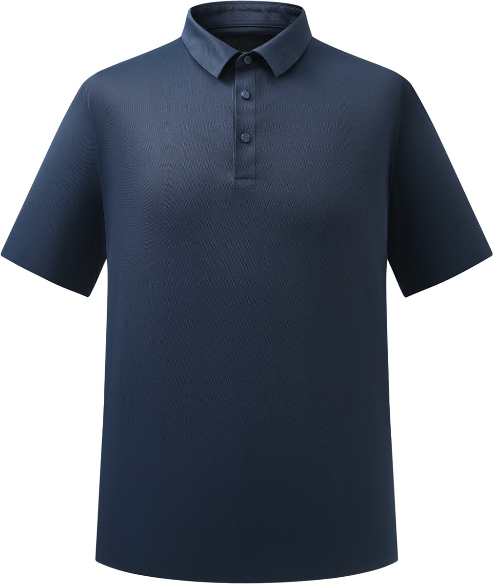 YOUTHUP Heren Polohemd - Reverskraag - Drie Knopen en Korte Mouwen - 3XL