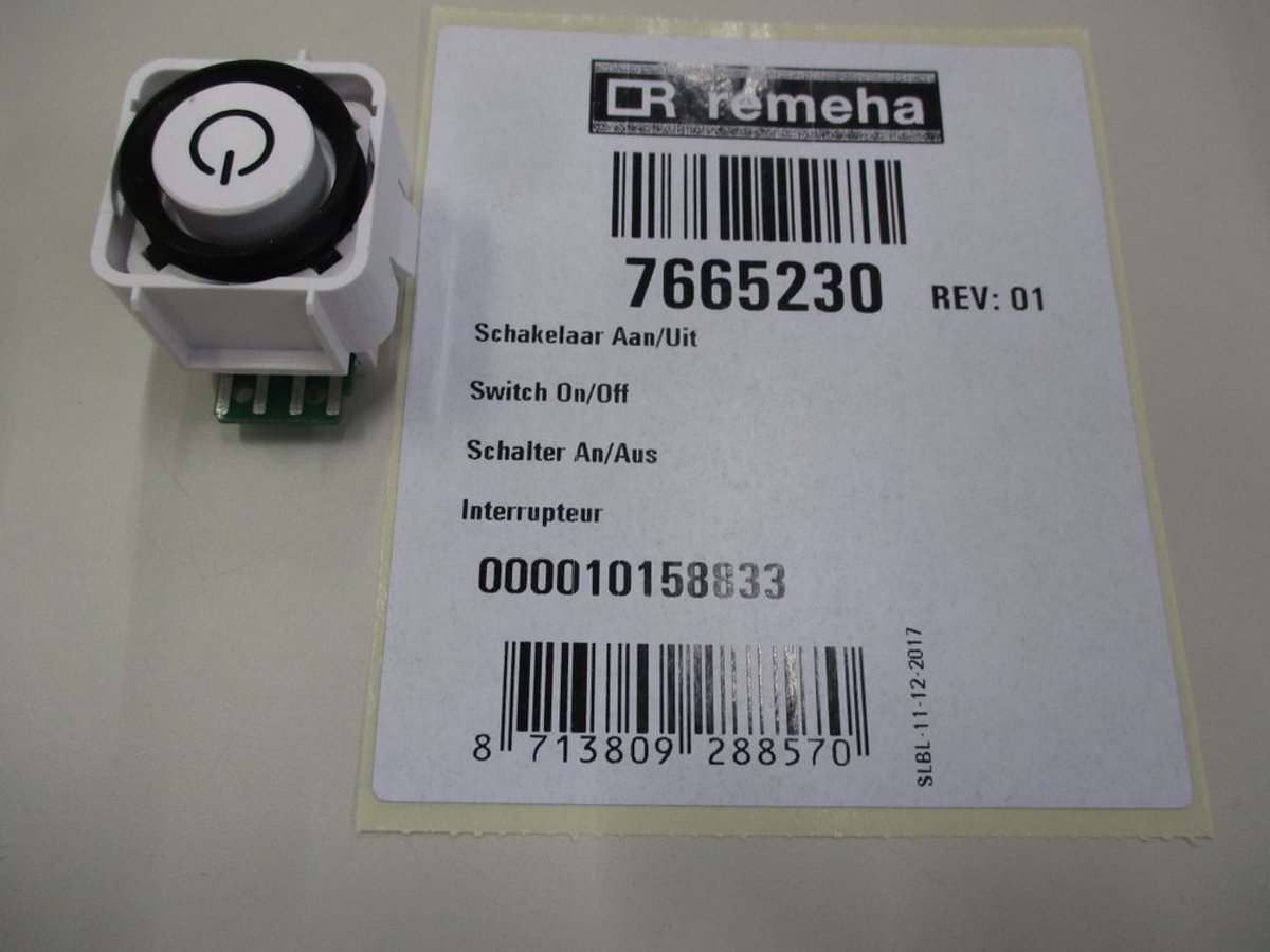 Remeha Netschakelaar Aan/Uit, 7665230