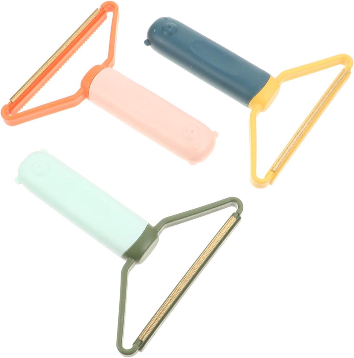 3 Portable Manual Lint Hair Remover for Furniture Carpets Ergonomic Shaver for Pet Hair Efficient Lint Removal Tool Pink