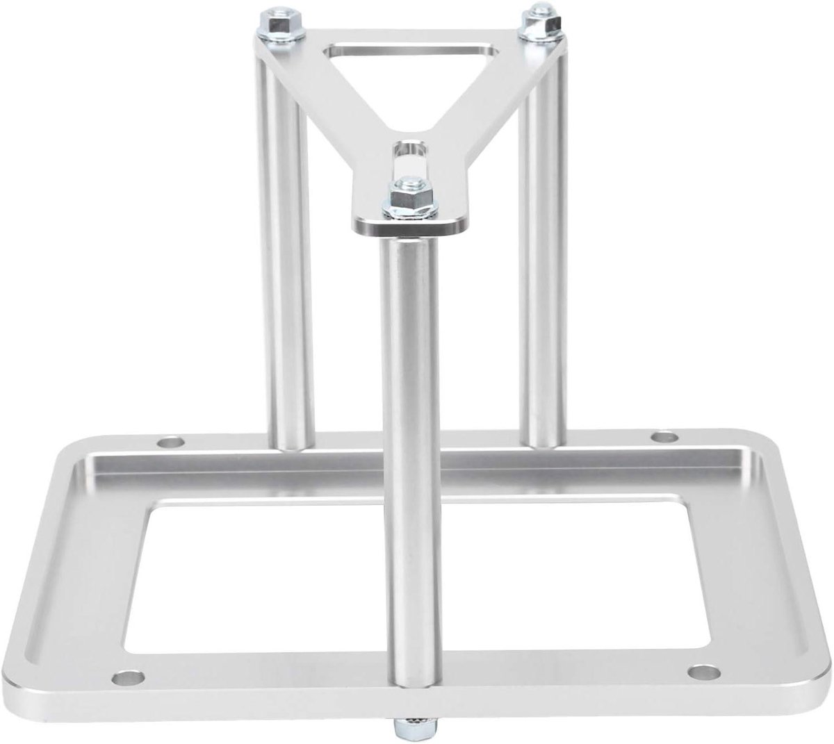 Batterijhouder Aluminium - Accu Stabilisator - Voertuig Stabiliteit - CNC Gefreesd - 28.5 cm - Zilver