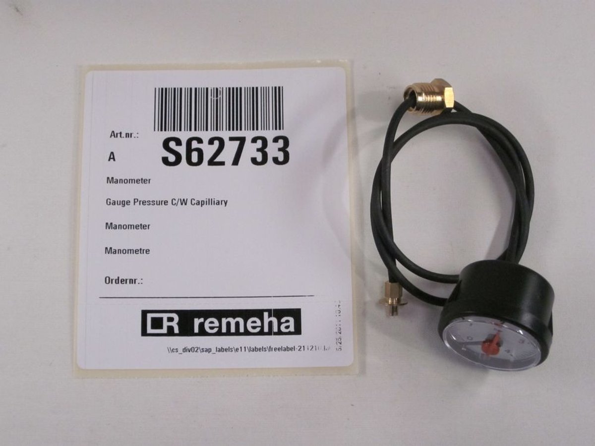 Remeha Manometer, S62733