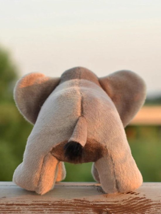 Olifant Knuffel - Pluche Olifant Dier - Fantasie Spel - Levensechte Details - 32 cm - Grijs van Olifant — afbeelding 2
