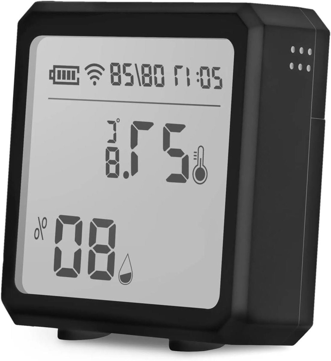 Digitale Thermostaat - Hygrometer Sensor - Klimaat Meten - App Meldingen - 60x65x25mm - Wi