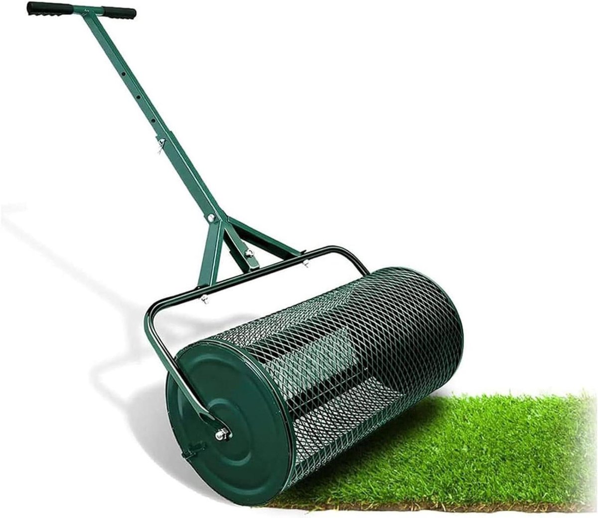 Compost Strooier - Mest Zaad Strooier - Gazon Bemesten - Roestbestendig IJzer - 30 cm - Groen