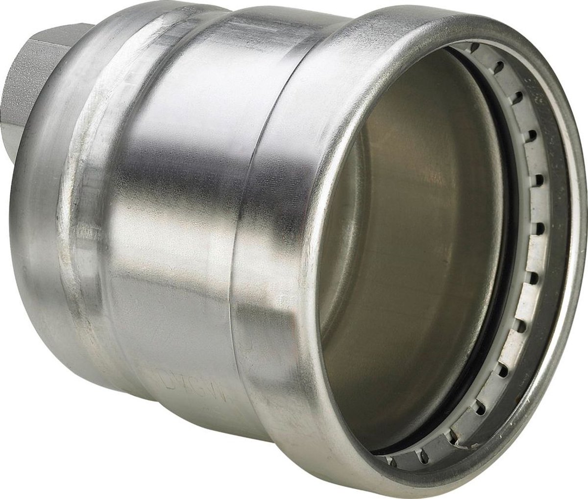 Viega Sanpress Inox XL-eindkap, d 88,9mm, Rp 3/4 roestvrij staal model 2356XL, 557898