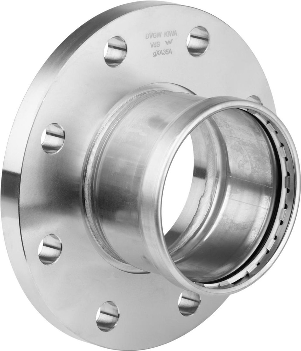 Viega Sanpress Inox XL-flensovergang, DN 80, d 88,9mm, n 8 roestvast staal Model 2359XL, 482985