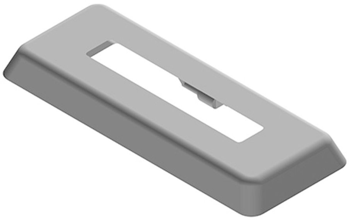 Kermi Afdekplaat voor standconsolevoet, afgewerkte vloermontage, wit, 60x10 mm, ZB03740001