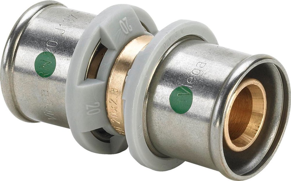 Viega Sanfix Fosta Sanfix P-koppeling, d1 20, d2 20 roodkoper model 2115, 303754