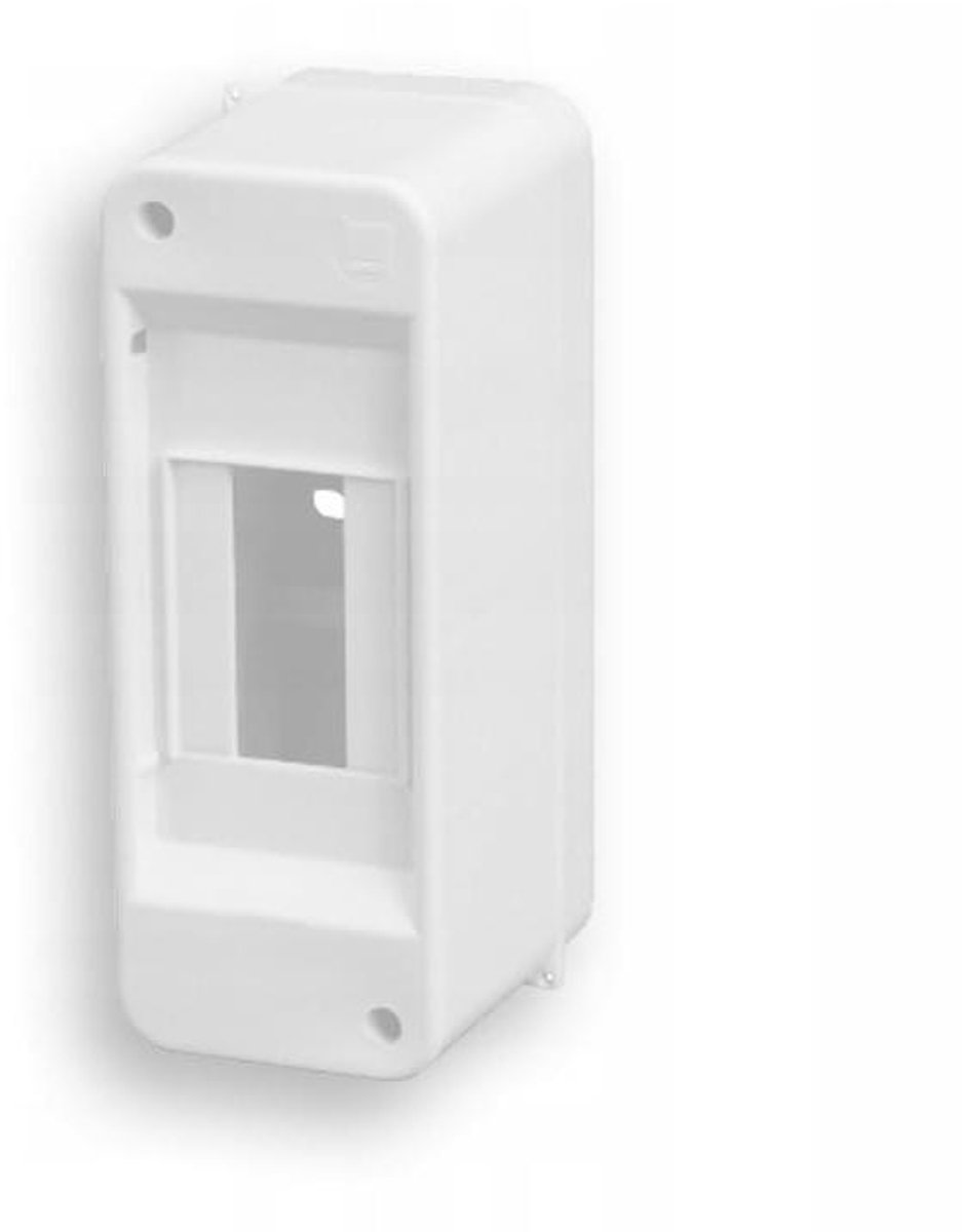 Verdeel- en meterkast - Elektrische behuizing - Nieuwe groepen - Compact formaat - 2 modules - Wit