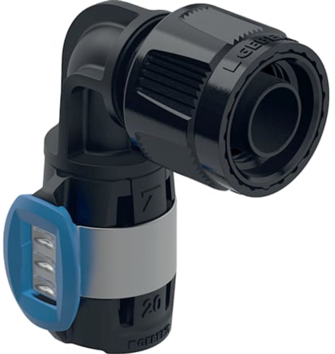 Geberit FlowFit overgangsknie MasterFix PPSU d20-MF20
