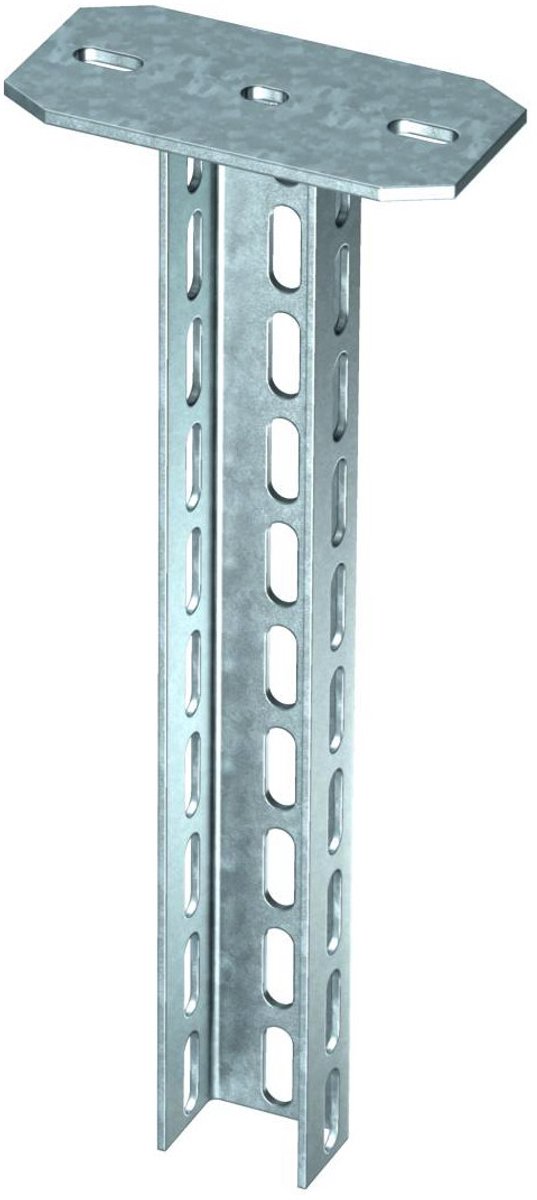 OBO Bettermann Hangstijl met gelaste koplaat 70x50x400 staal dompelverzinkt, 6339050