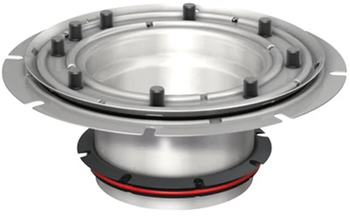 ACO Bovenstuk DN100 RVS Persflens met Combinatie ring, 9519.10.25