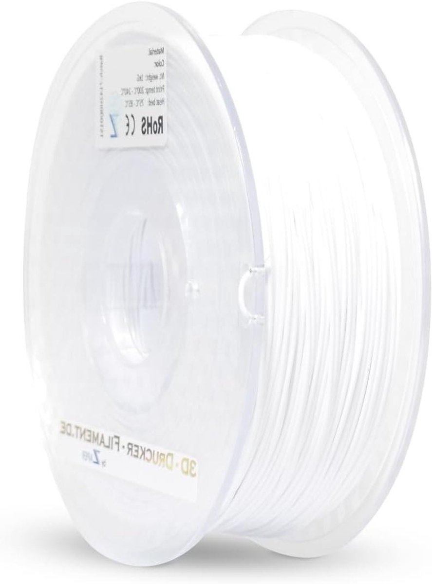 3D Printer Filament - PETG Draad - Objecten Printen - Hoge Stabiliteit - 1 kg - Wit