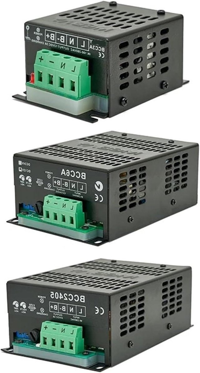 Intelligente Batterijlader - Generator Lader - Motor Onderhoud - Drijvend Opladen - 12V 24V - Zwart