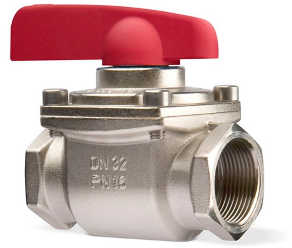 IMI Hydronic Engineering TA Kogelkraan TA 900 iSi PN 16 DN 25, G 1, kvs 65 m3/h, rode greep, 58940125
