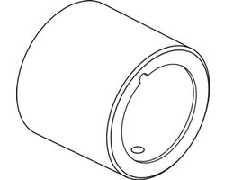 Ideal Standard Afdekkap voor Therm.-Kart.BS2 Easy-Box Chroom, A962391AA