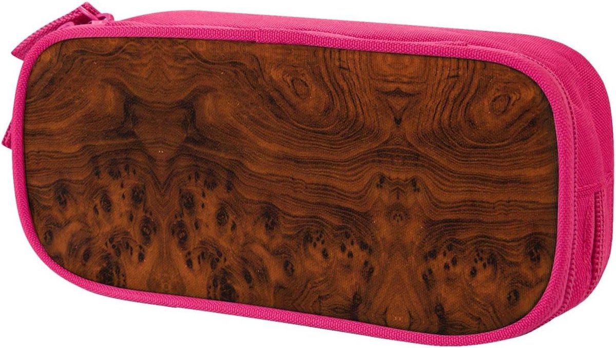 Etui Opslag - Pennendoos Organizer - School Kantoor - Ruime Opbergruimte - 20 x 4 Inch - Roze