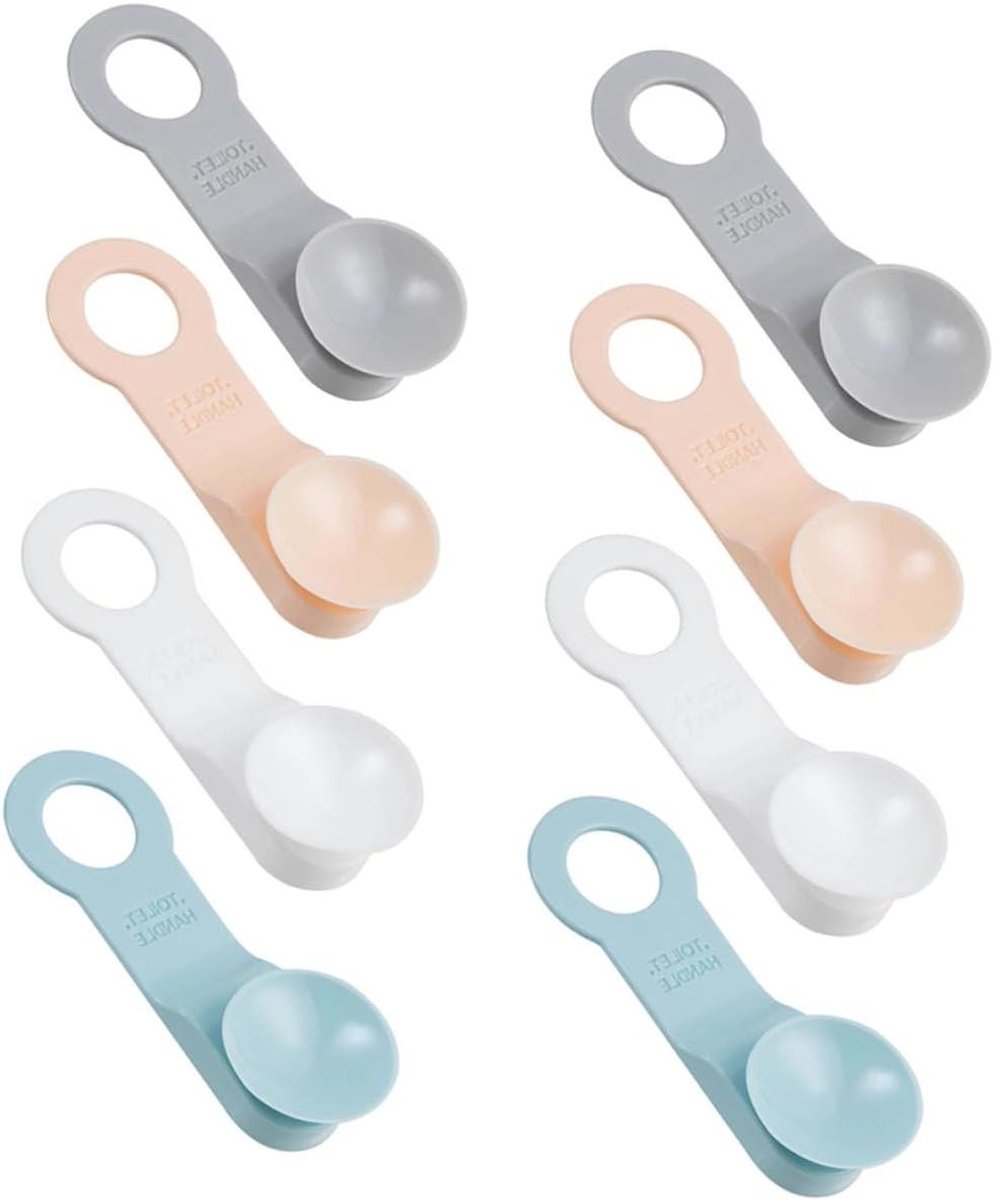 Toiletbril Lifters - Dekselhouders Set - Hygiënisch Gebruik - Zachte Siliconen Band - 4 Paar - Diverse Kleuren