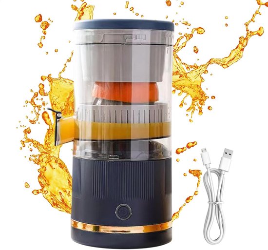 Elektrische citruspers, elektrische citroenpers, elektrische citruspers, citruspers, sapcontainer, draagbare sapcontainer, 7,4 V citruspers — afbeelding 5