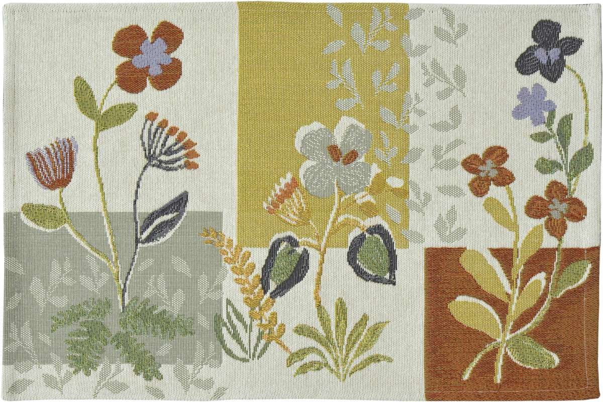 Placemat TWEE stuks - Norrebro met bloemen - 32 x 48 cm - Sander
